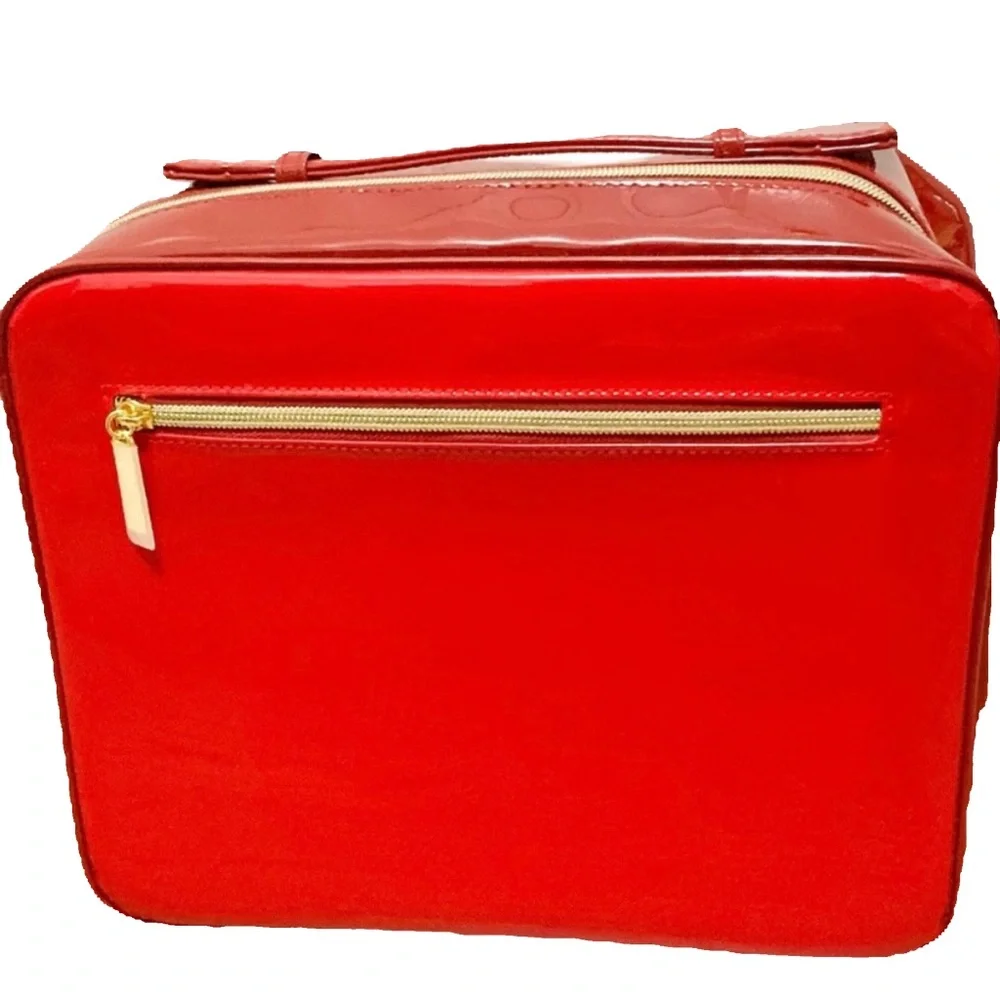 Estée Lauder Shiny Vinyl Travel Cosmetics Case NWOT